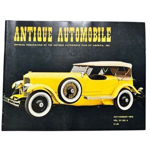 Antique Automobile 1973 Magazine July-August Volume 37 Issue 4